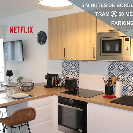 Ferienwohnung Les Cedres -Tram A 50 Metres, Bordeaux A 5 Minutes, Parking Cenon Exterior foto